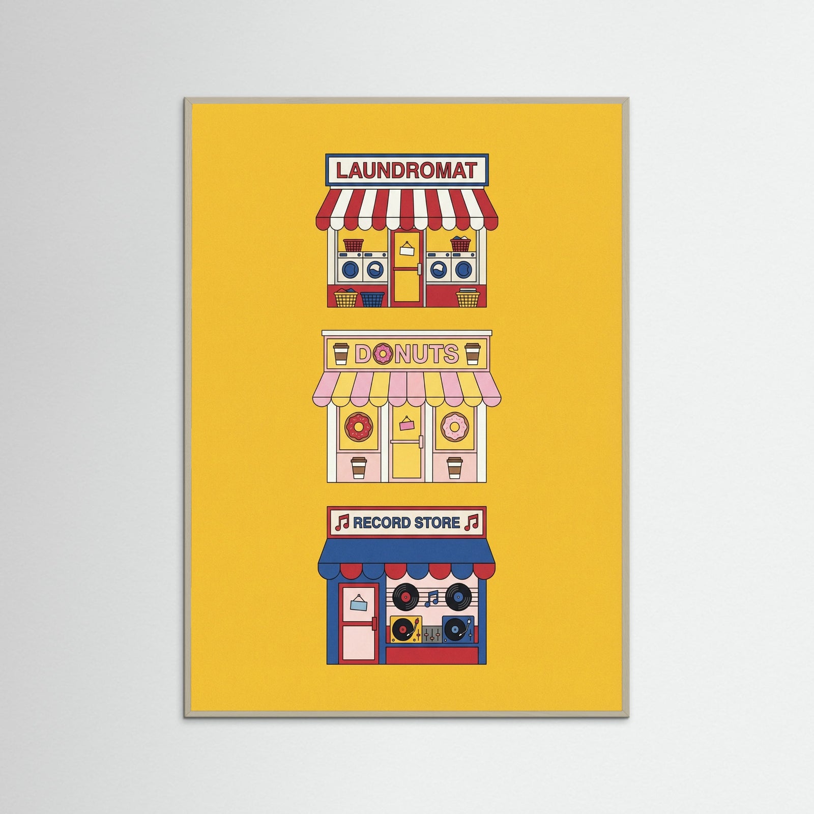 Grey Wood Urban Barber Pole