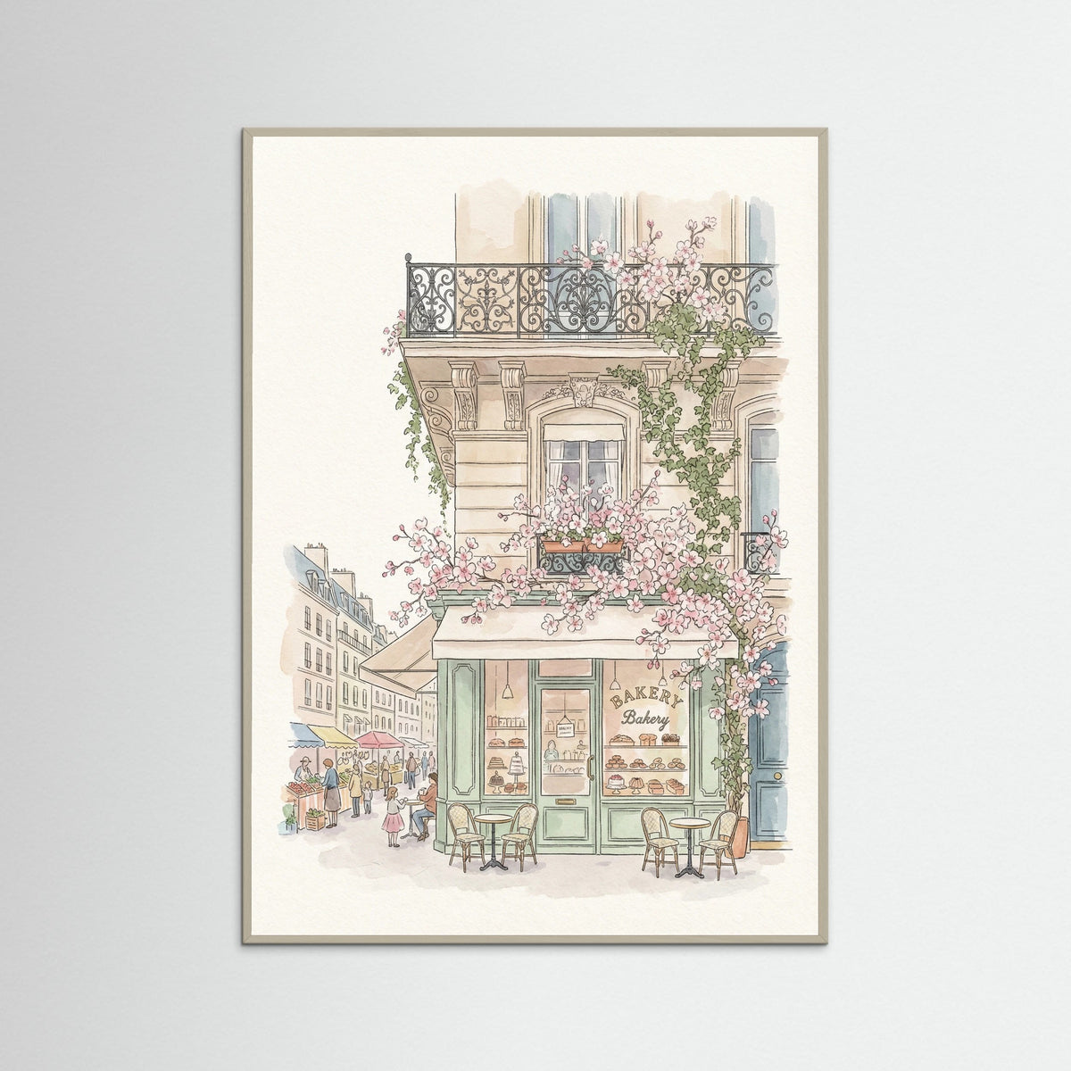 Grey Wood Urban Blooms