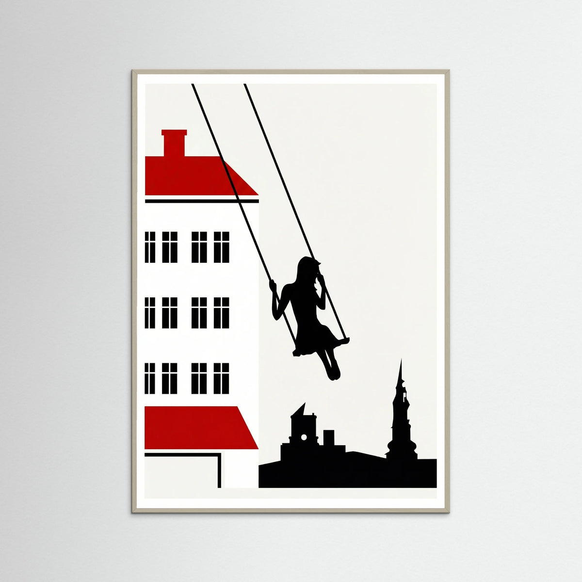 Grey Wood Urban Swing