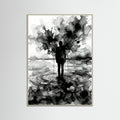 Grey Wood Veiled Emotion