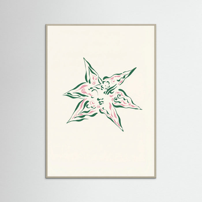 Grey Wood Verdant Bloom Star