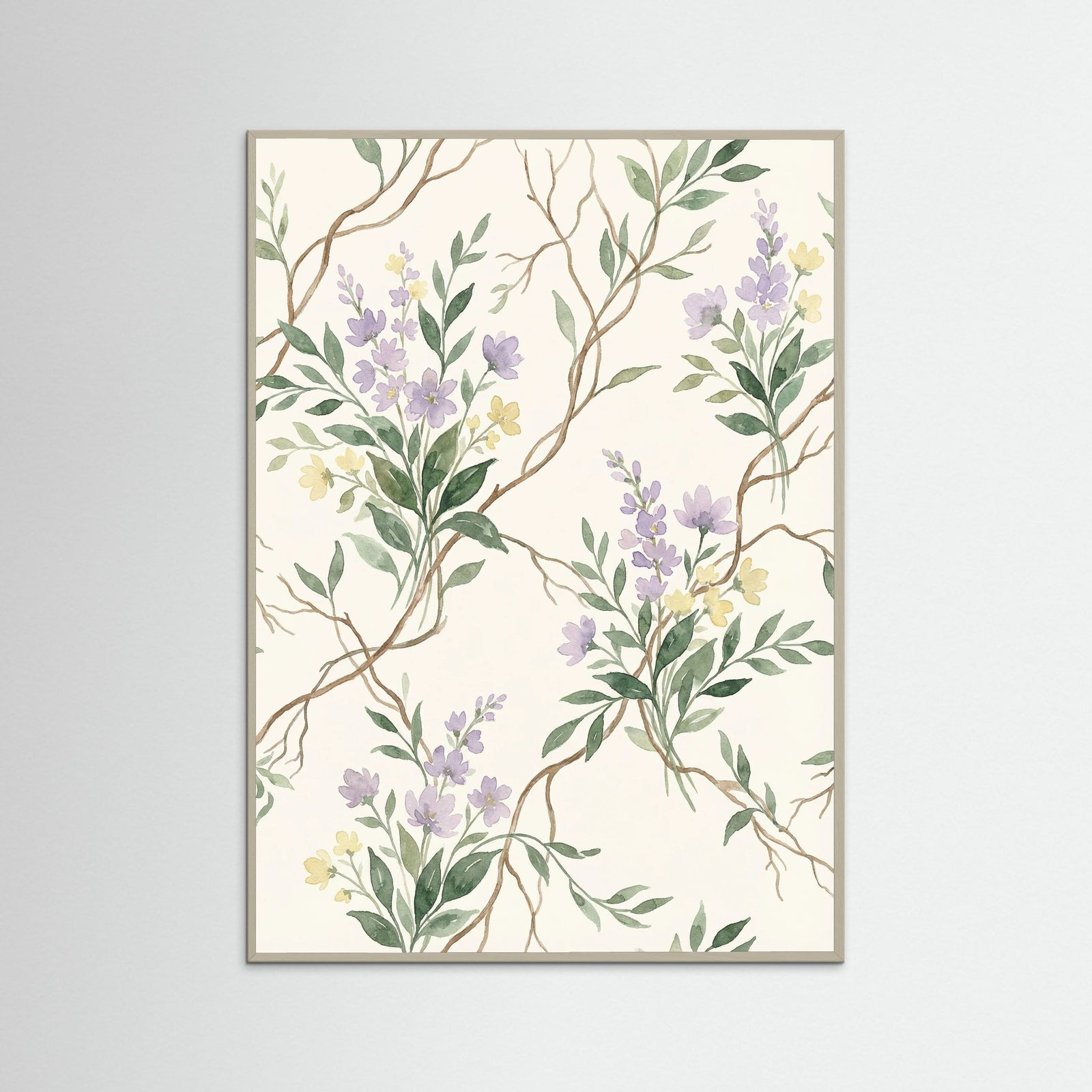 Grey Wood Verdant Vines