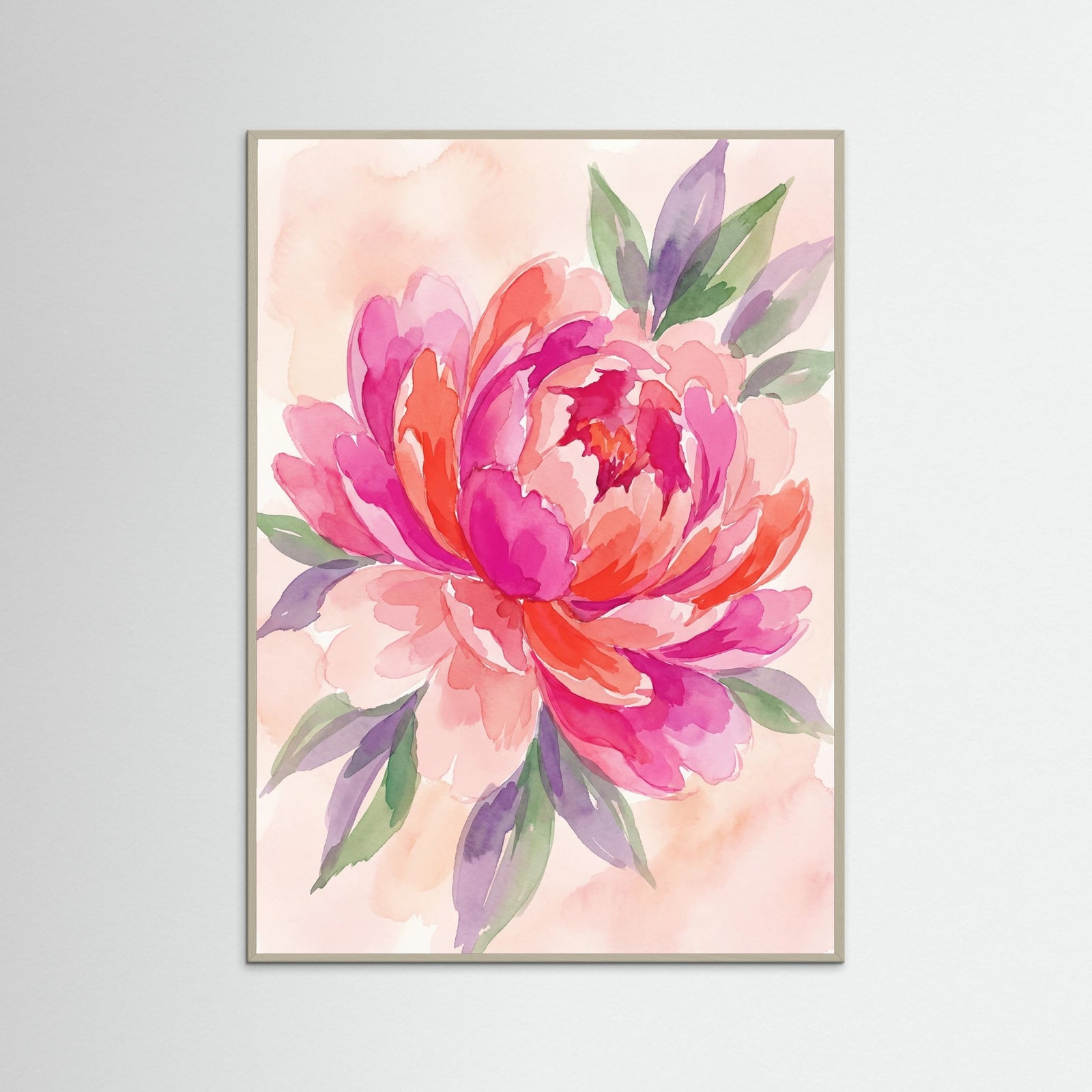 Grey Wood Vibrant Blush