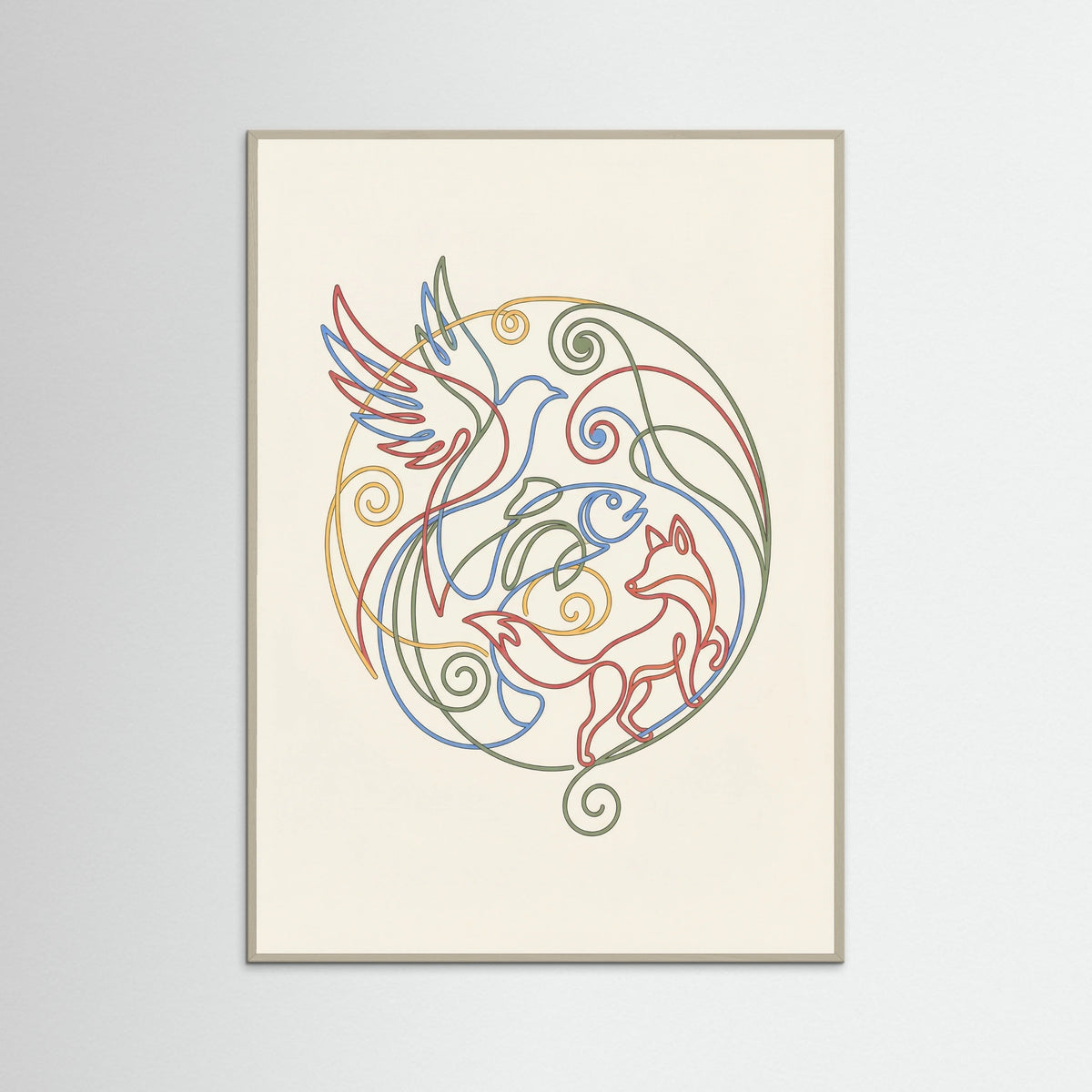 Grey Wood Vibrant Connections
