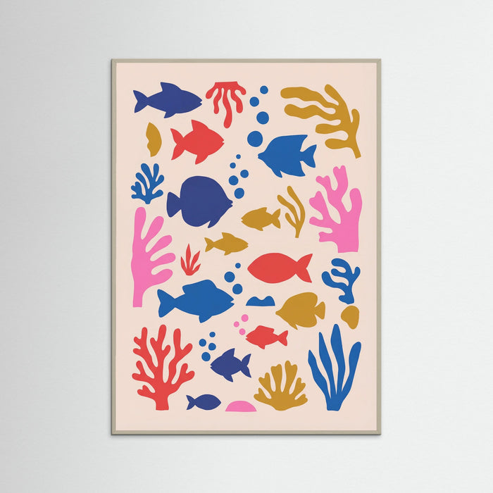 Grey Wood Vibrant Cutout Botanicals
