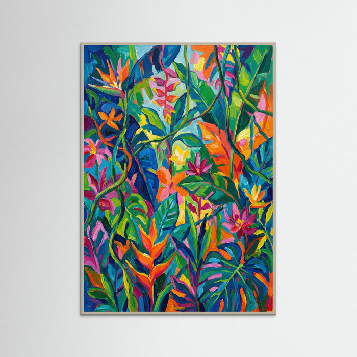 Grey Wood Vibrant Fauve Landscape