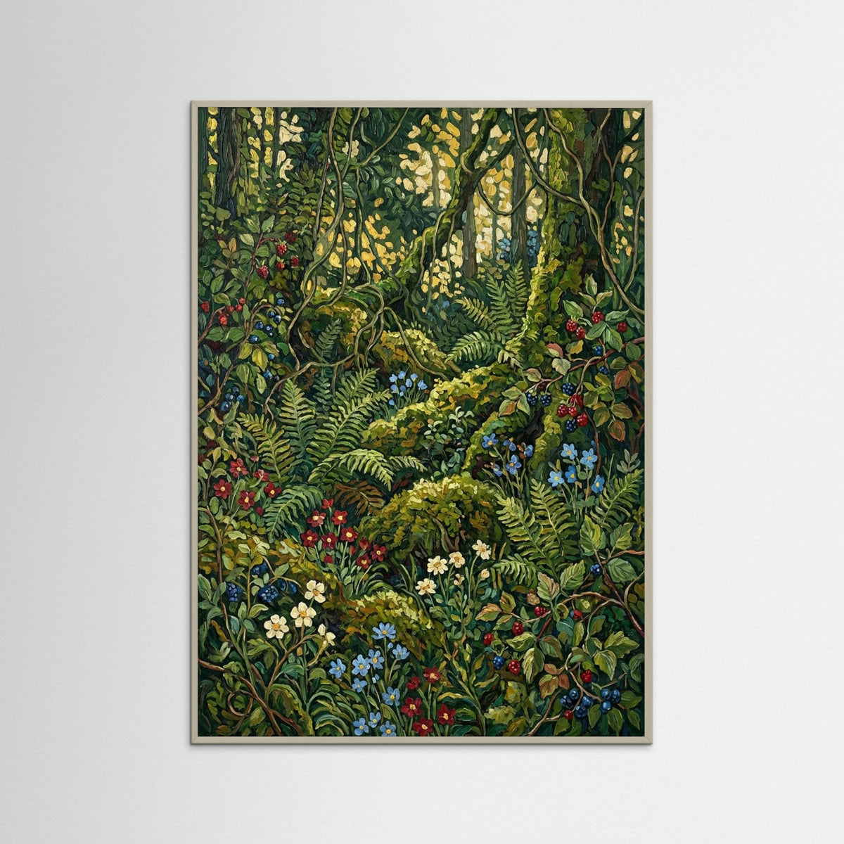 Grey Wood Vibrant Garden