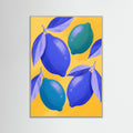 Grey Wood Vibrant Indigo