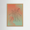 Grey Wood Vibrant Movement Poster