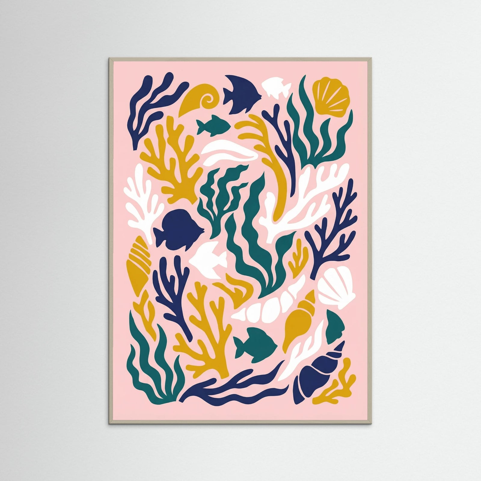 Grey Wood Vibrant Paper Cutouts