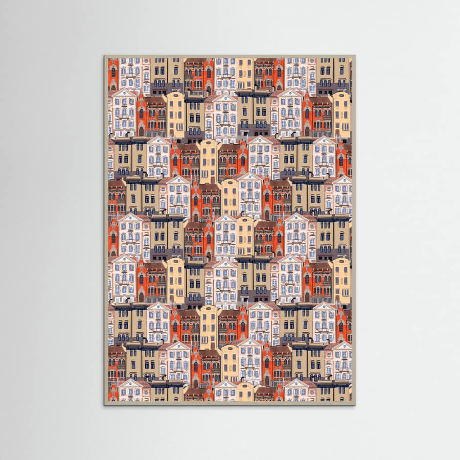 Grey Wood Vilnius Poster