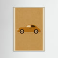 Grey Wood Vintage Racecar