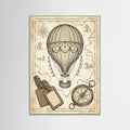 Grey Wood Vintage Travel Elegance