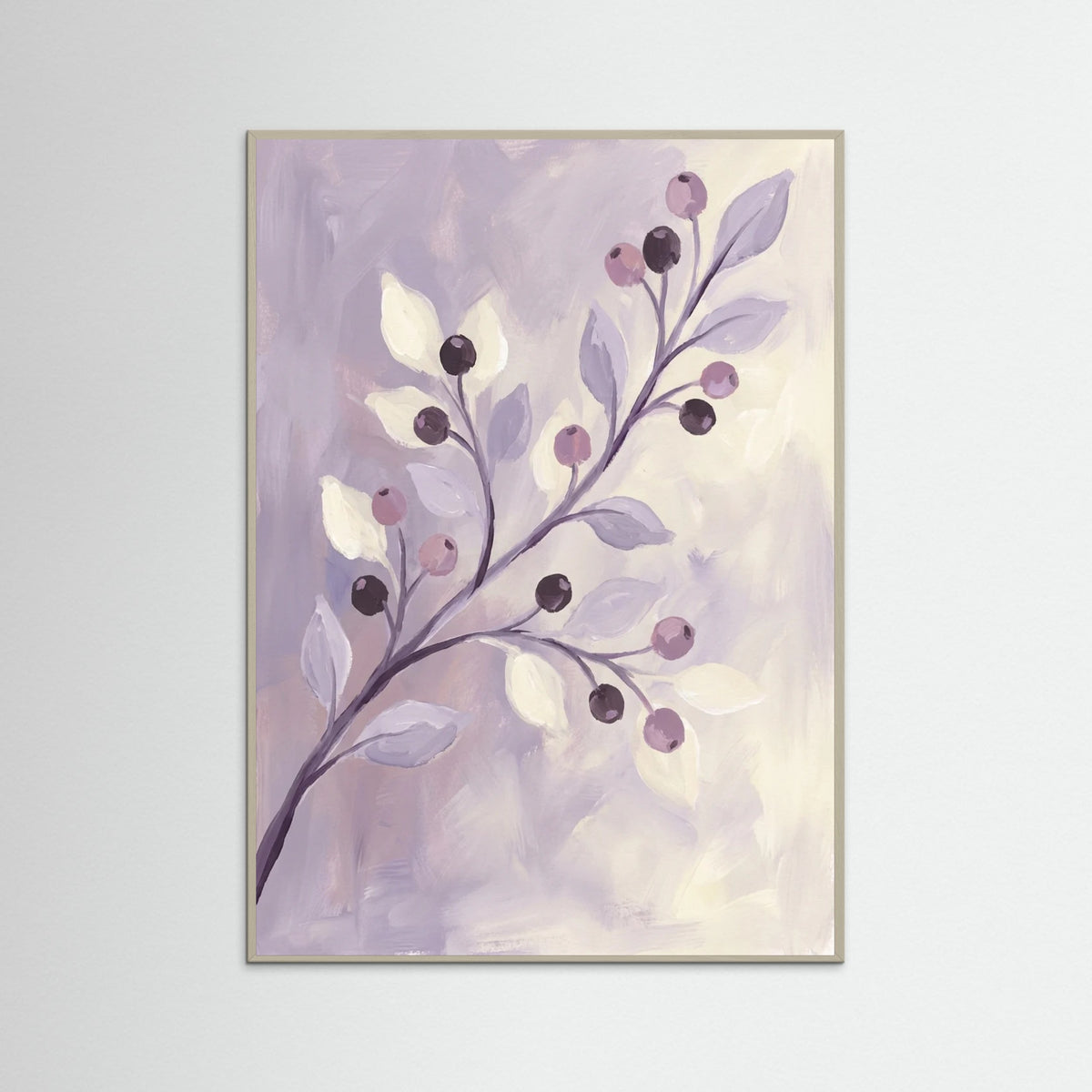 Grey Wood Violet Bloom Dreams