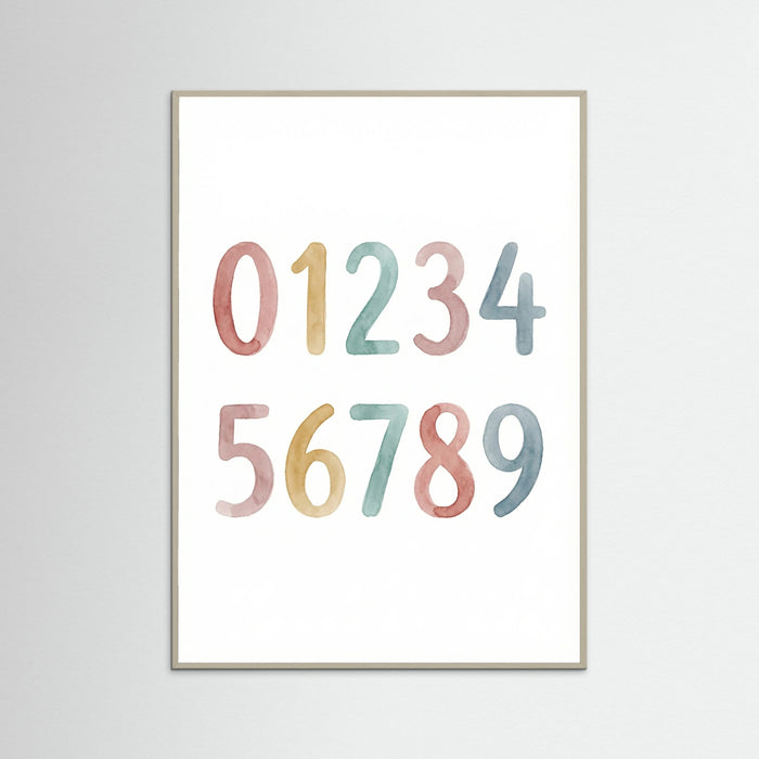 Grey Wood Watercolor Alphabet