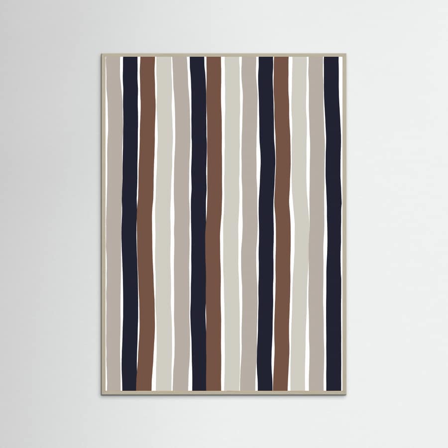 Wavy Earth Stripes Poster – poster and art print