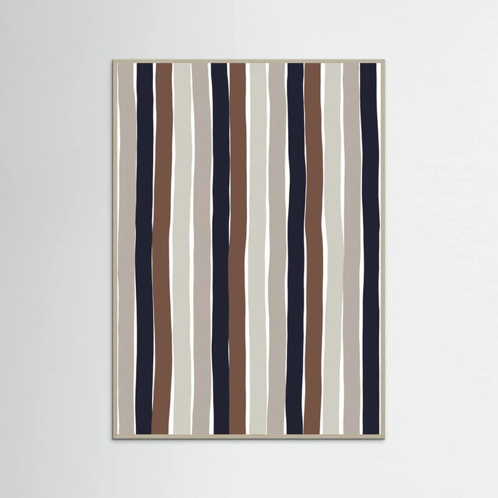 Wavy Earth Stripes Poster – poster and art print