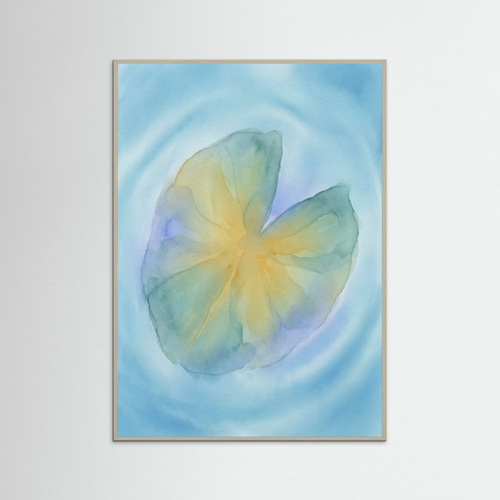 Grey Wood Wavy Petals Dance