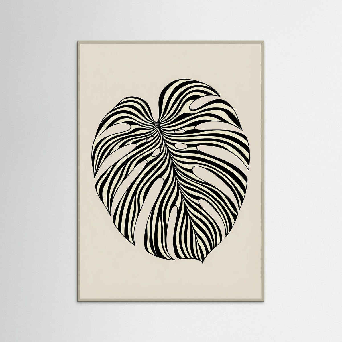 Grey Wood Wavy Silhouette