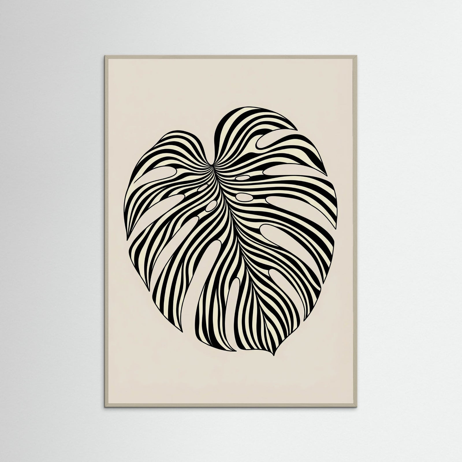 Grey Wood Wavy Silhouette