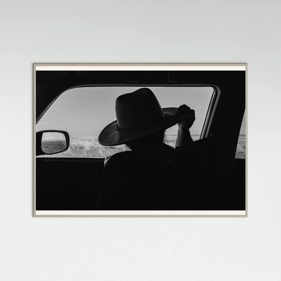 Grey Wood West Texas Explorer Poster