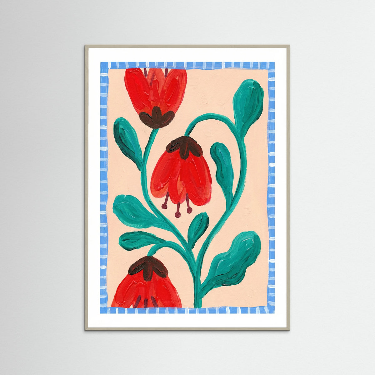 Grey Wood Whimsical Bloom