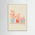 Grey Wood Whimsical Floral Vase