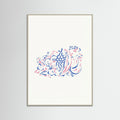 Grey Wood Whimsical Fruit Medley