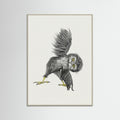 Grey Wood Whimsical Owl Yoga