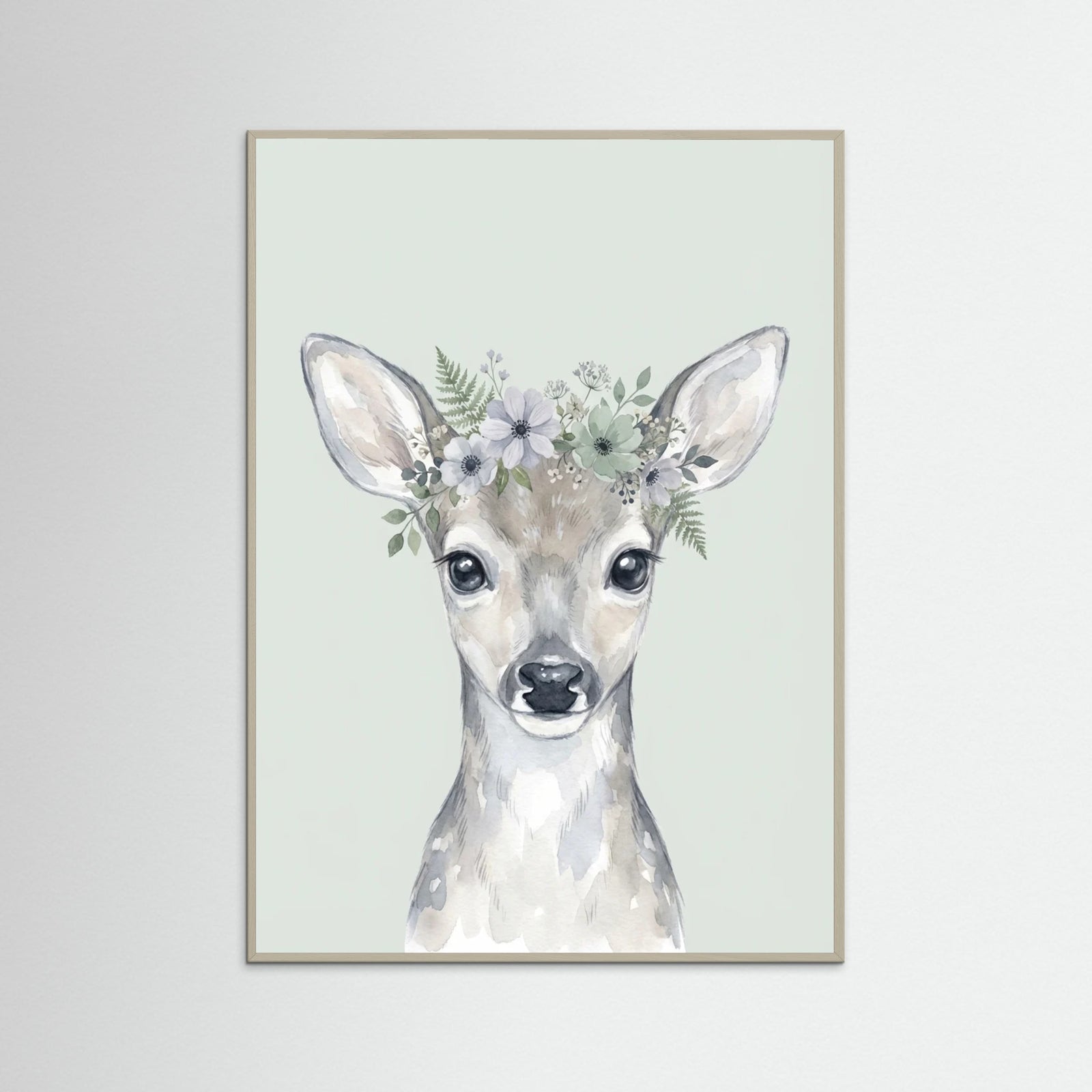Grey Wood Whimsical Woodland Raccoon
