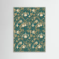 Grey Wood Wild Tulip Pattern