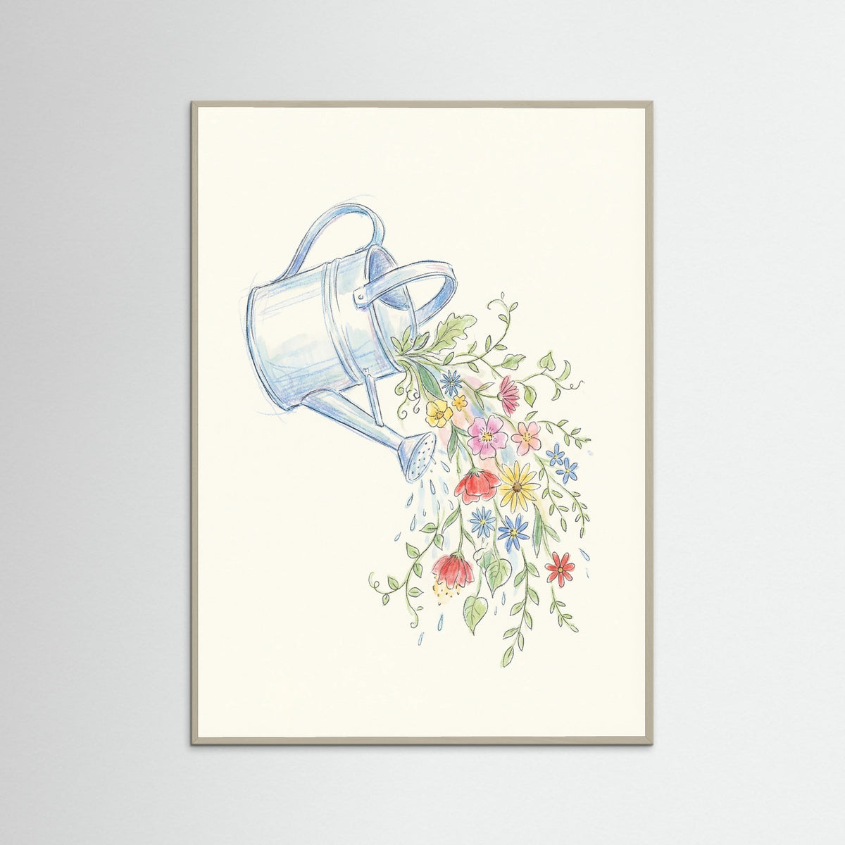 Grey Wood Wildflower Amphora