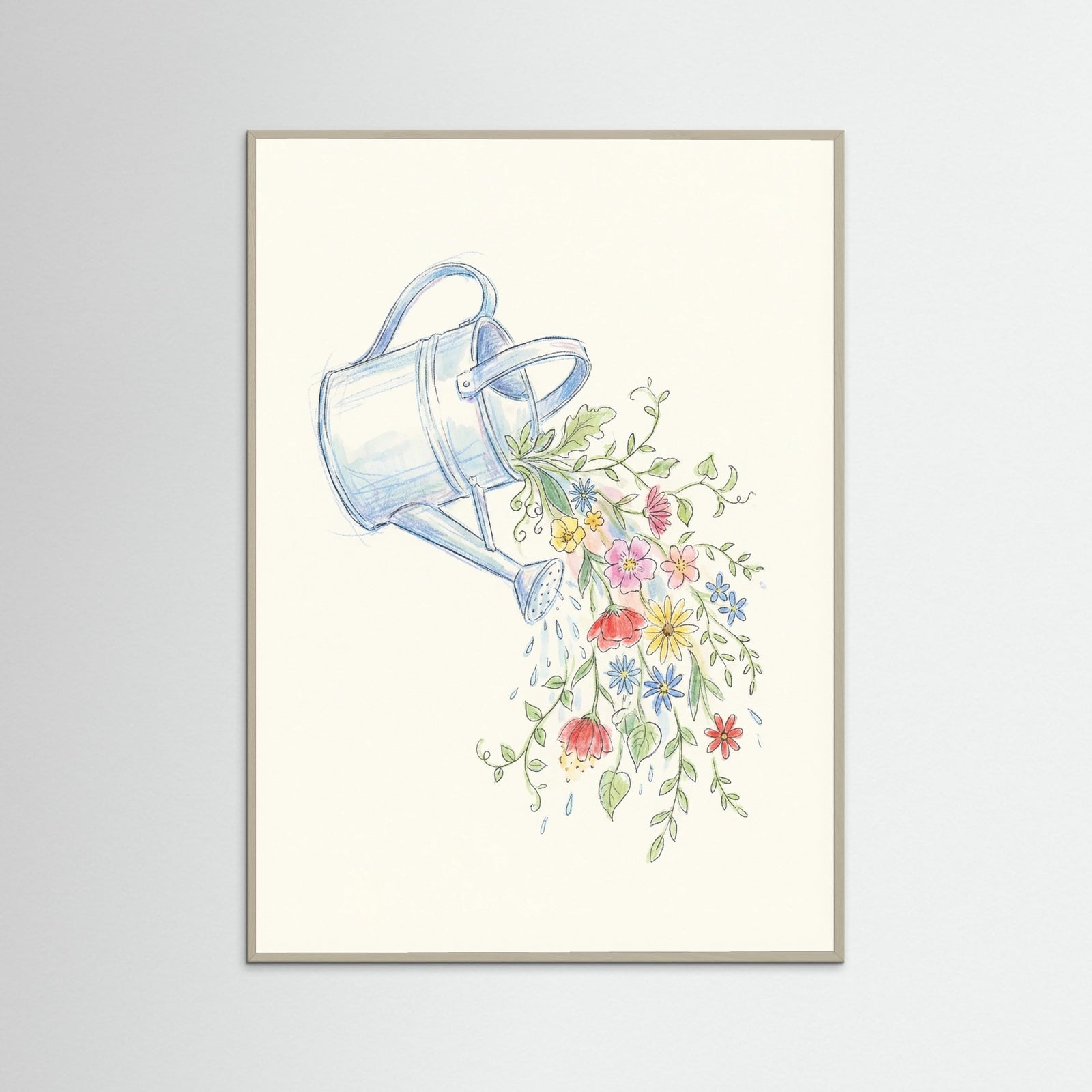 Grey Wood Wildflower Amphora