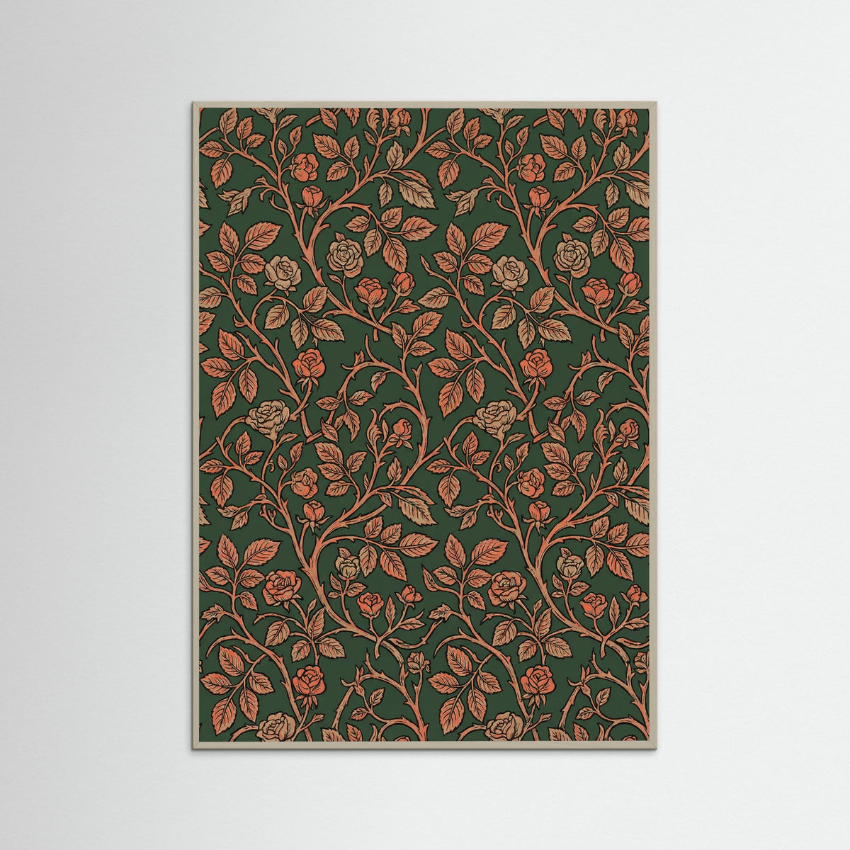 Grey Wood Willow Bough Pattern