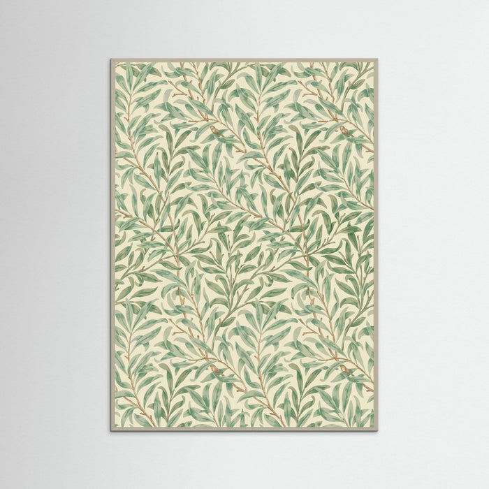 Grey Wood Willow Boughs Motif