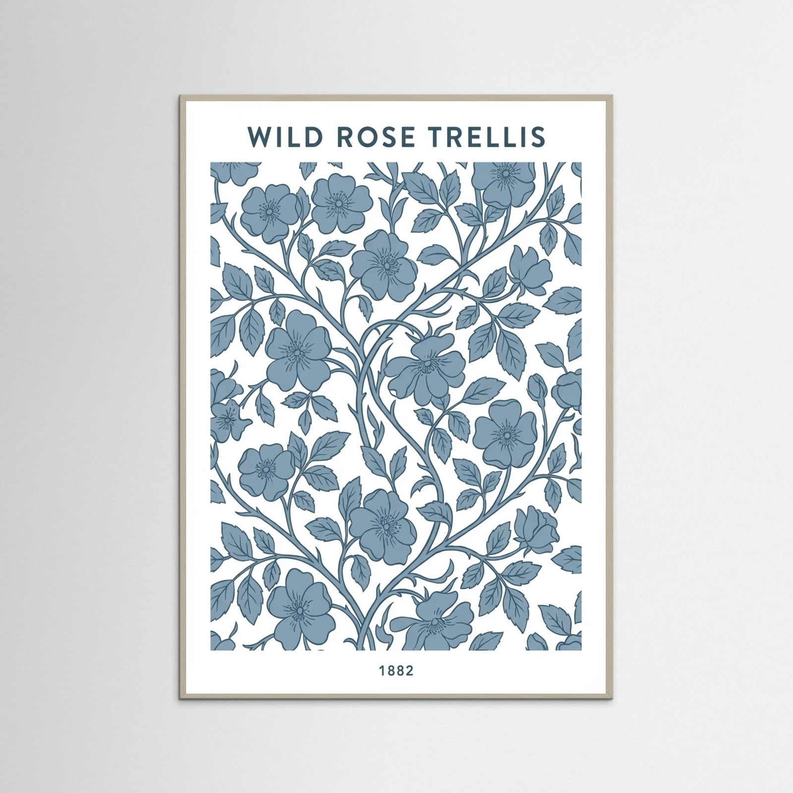 Grey Wood Willow Pattern Calm