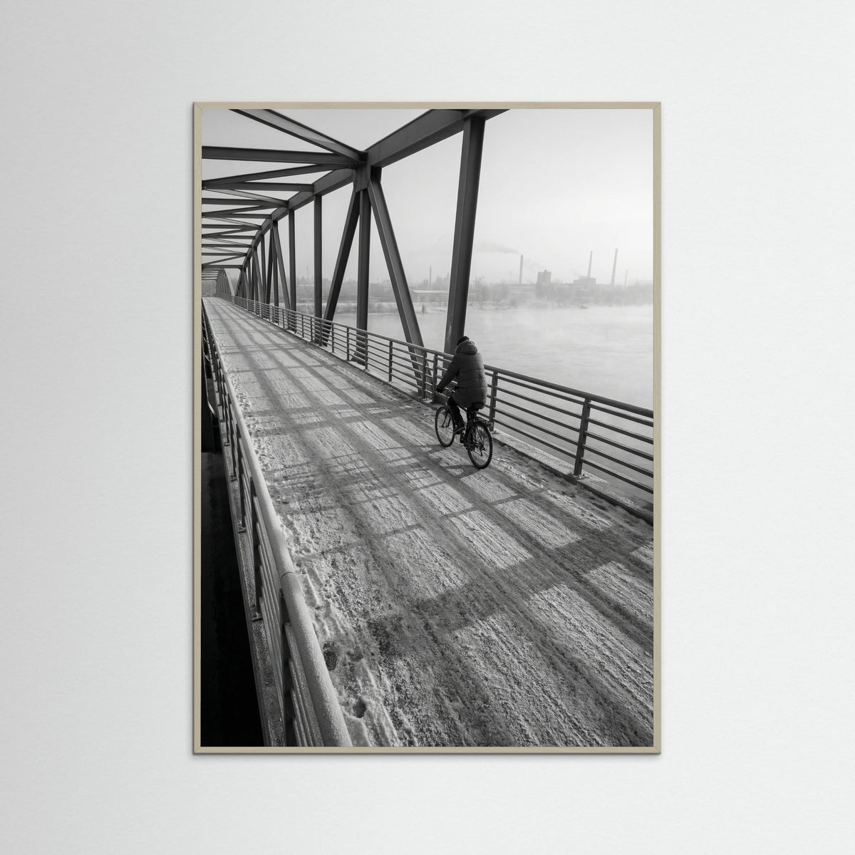 Grey Wood Winter Dawn Street