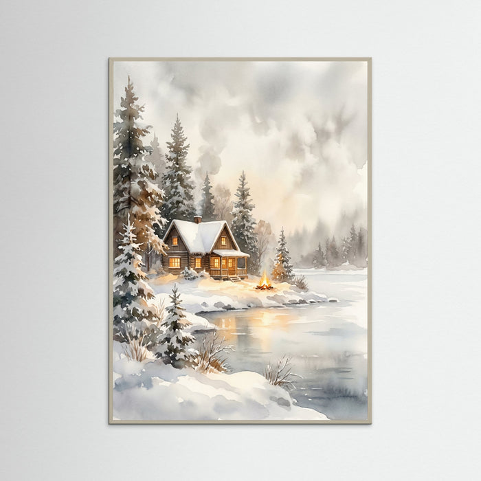 Grey Wood Winter Glow