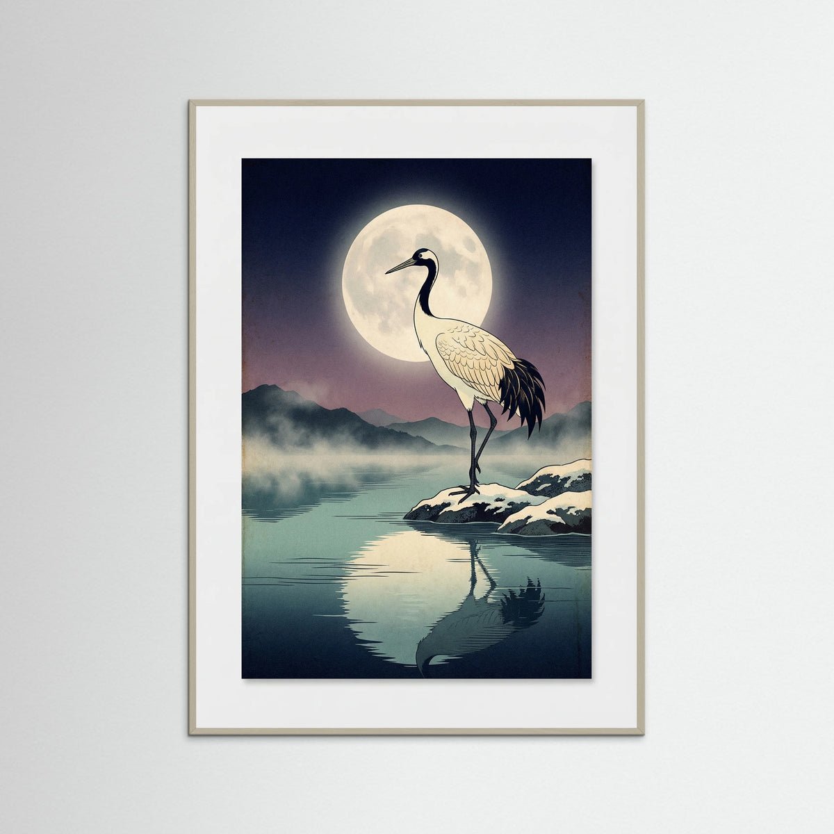 Grey Wood Winter Heron