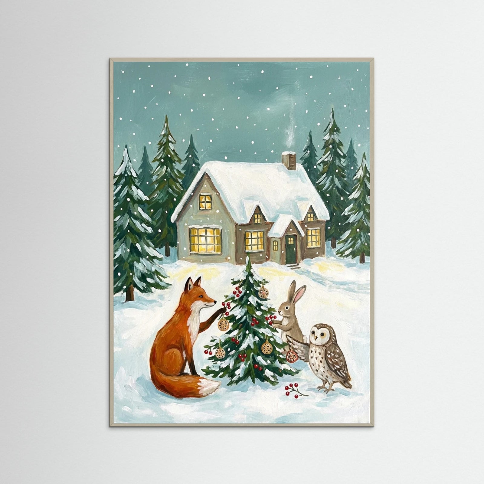 Grey Wood Winter Merriment