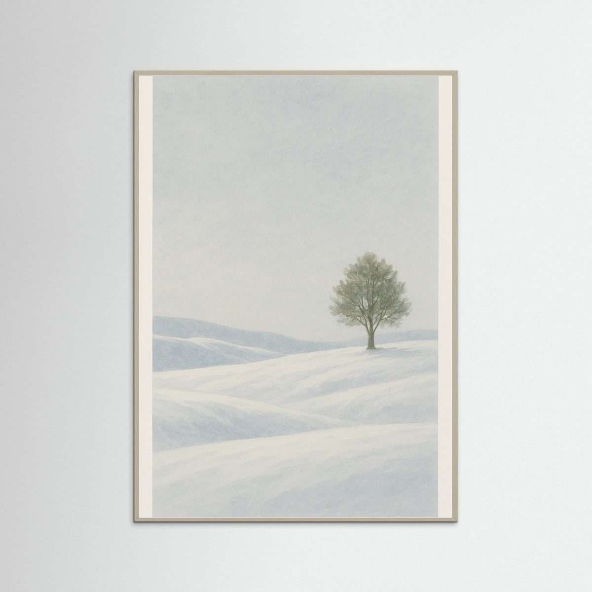 Grey Wood Winter Stillness