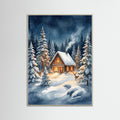 Grey Wood Winter Village Glow