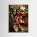 Grey Wood Winter Wonderland Hearth