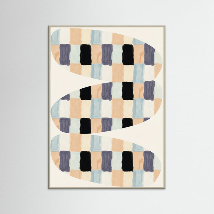 Grey Wood Woven Flow