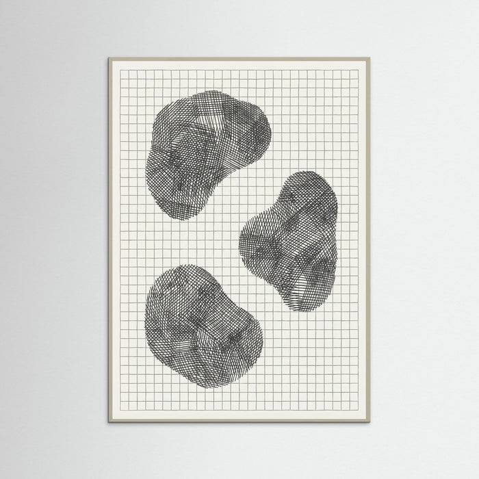Grey Wood Woven Form