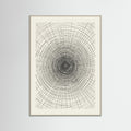 Grey Wood Woven Grid Study