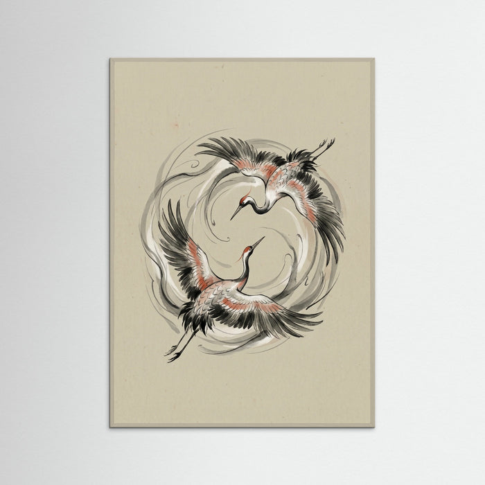 Grey Wood Yin Yang Koi