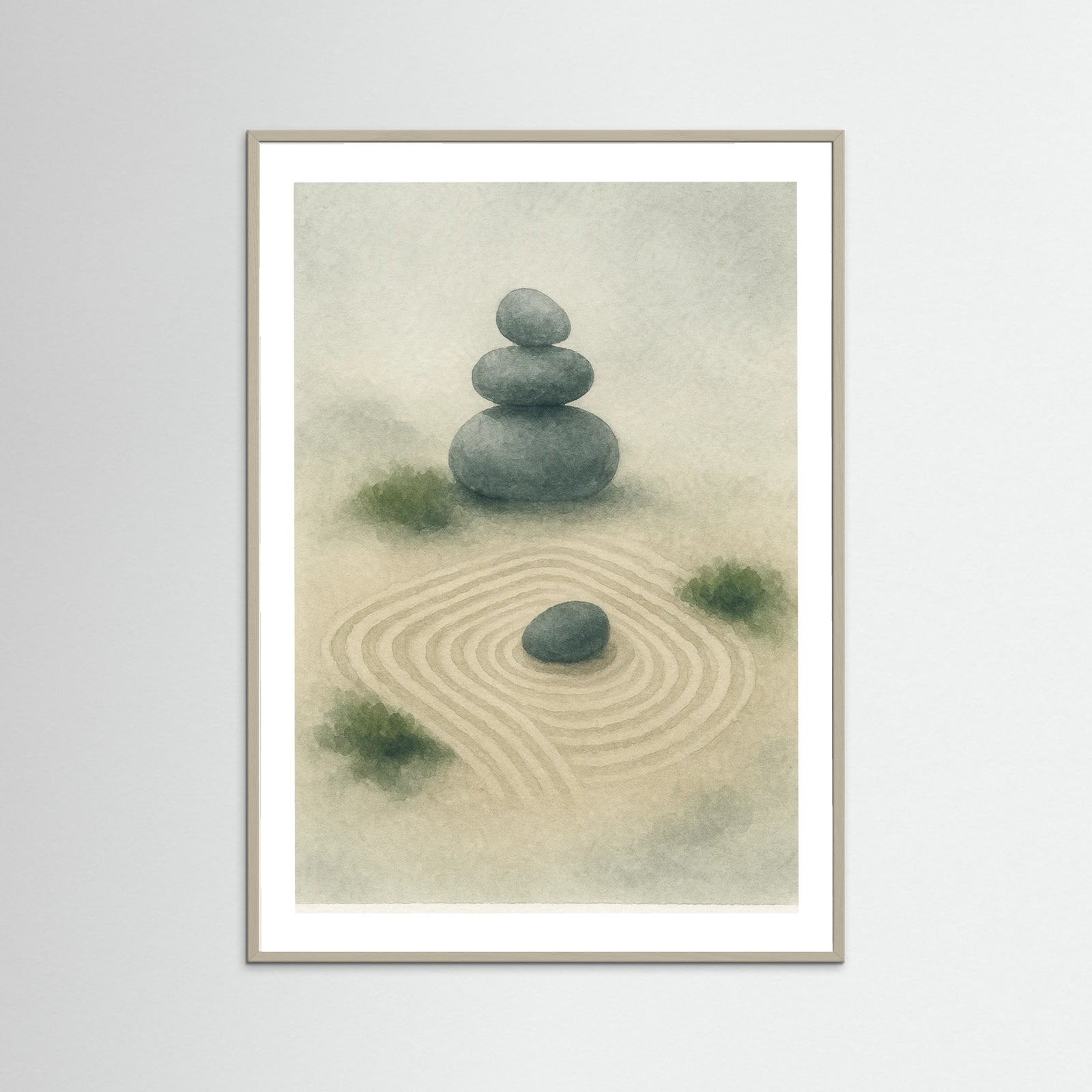 Grey Wood Zen Garden