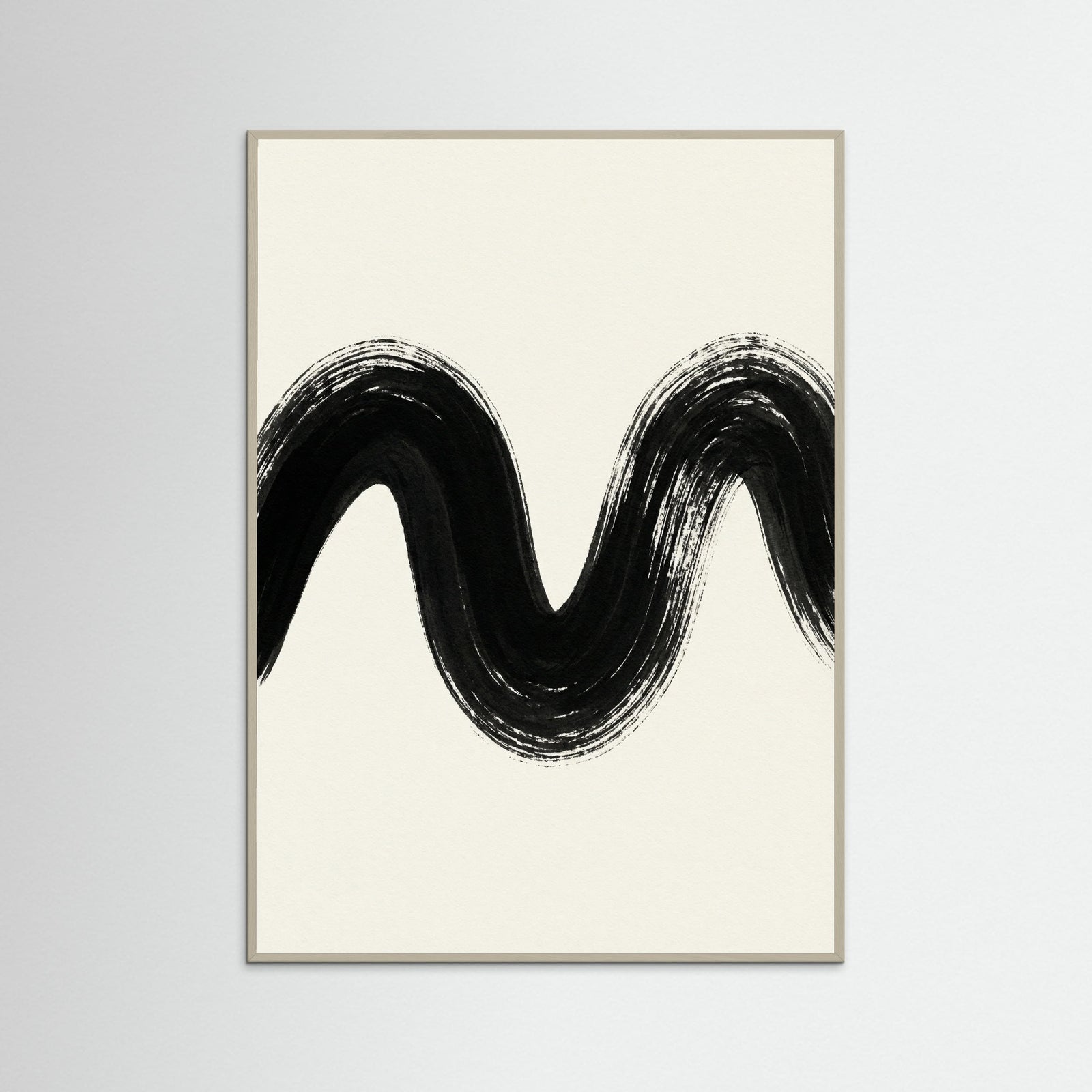 Grey Wood Zen Strokes