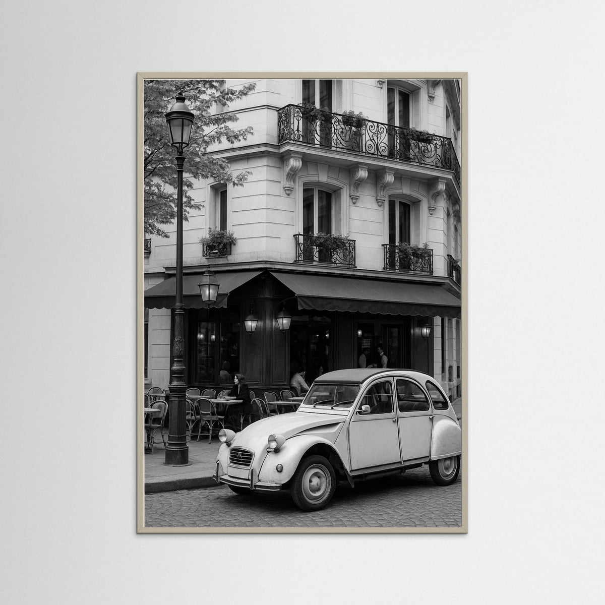 Grey Wood photo Parisian Cafe Scene